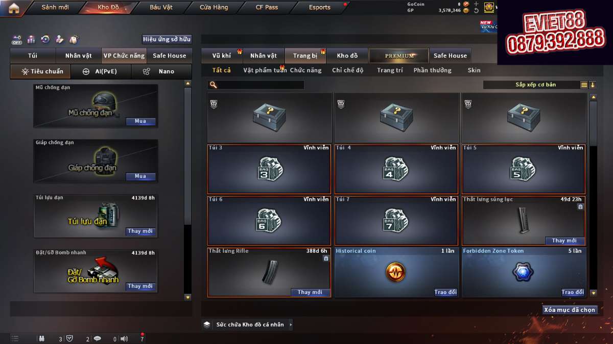 shop acc cf uy tin gia re